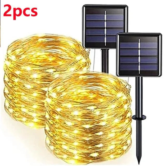Solar-Powered LED Fairy Light String for Outdoor, Christmas, and Garden Decor. - BH Home Store