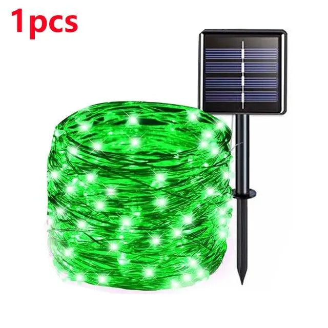 Solar-Powered LED Fairy Light String for Outdoor, Christmas, and Garden Decor. - BH Home Store