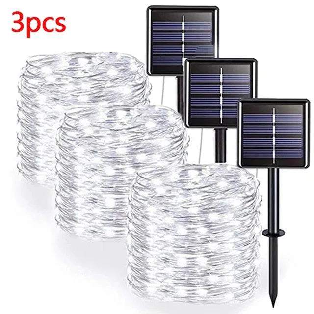 Solar-Powered LED Fairy Light String for Outdoor, Christmas, and Garden Decor. - BH Home Store