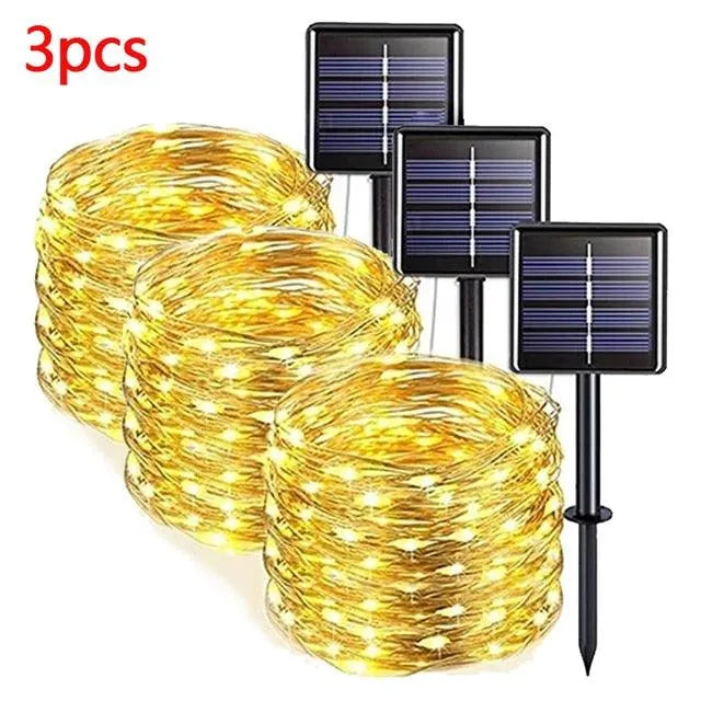 Solar-Powered LED Fairy Light String for Outdoor, Christmas, and Garden Decor. - BH Home Store