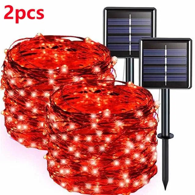 Solar-Powered LED Fairy Light String for Outdoor, Christmas, and Garden Decor. - BH Home Store