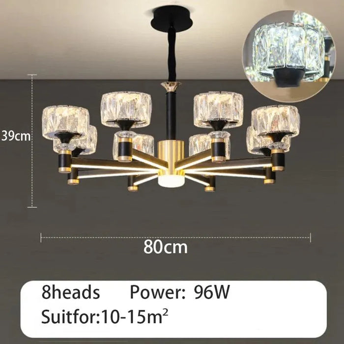 Aluminum and Crysta Light. - 8Heads