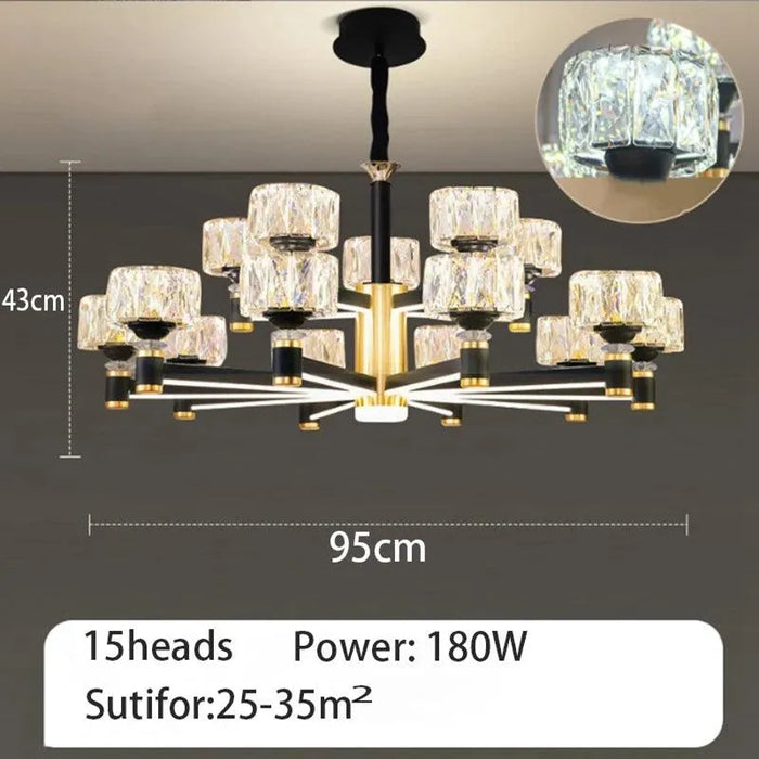 Aluminum and Crysta Light. - 15heads