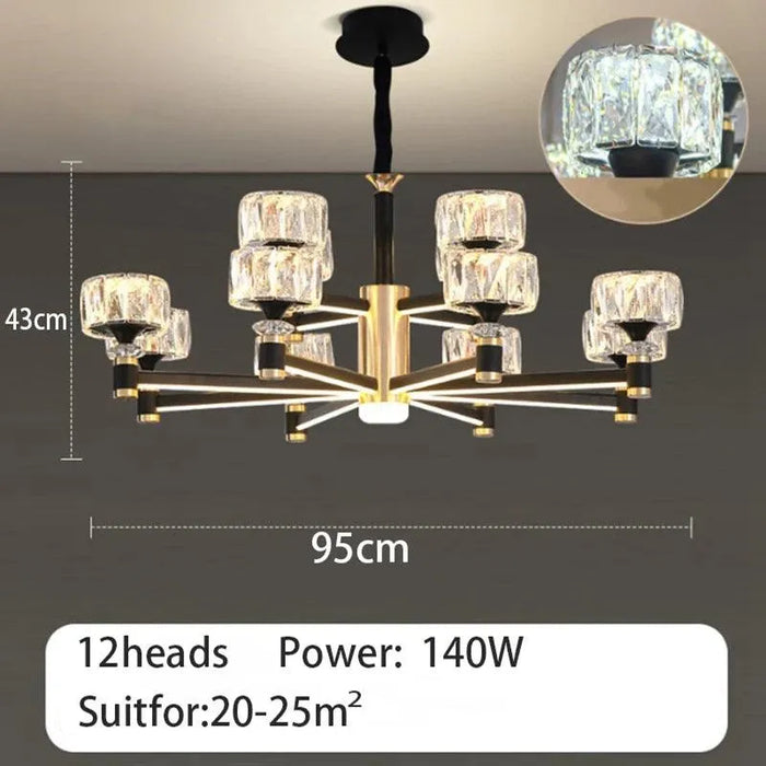 Aluminum and Crysta Light. - 12heads