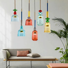 Sophisticated Candy Glass Pendant.
