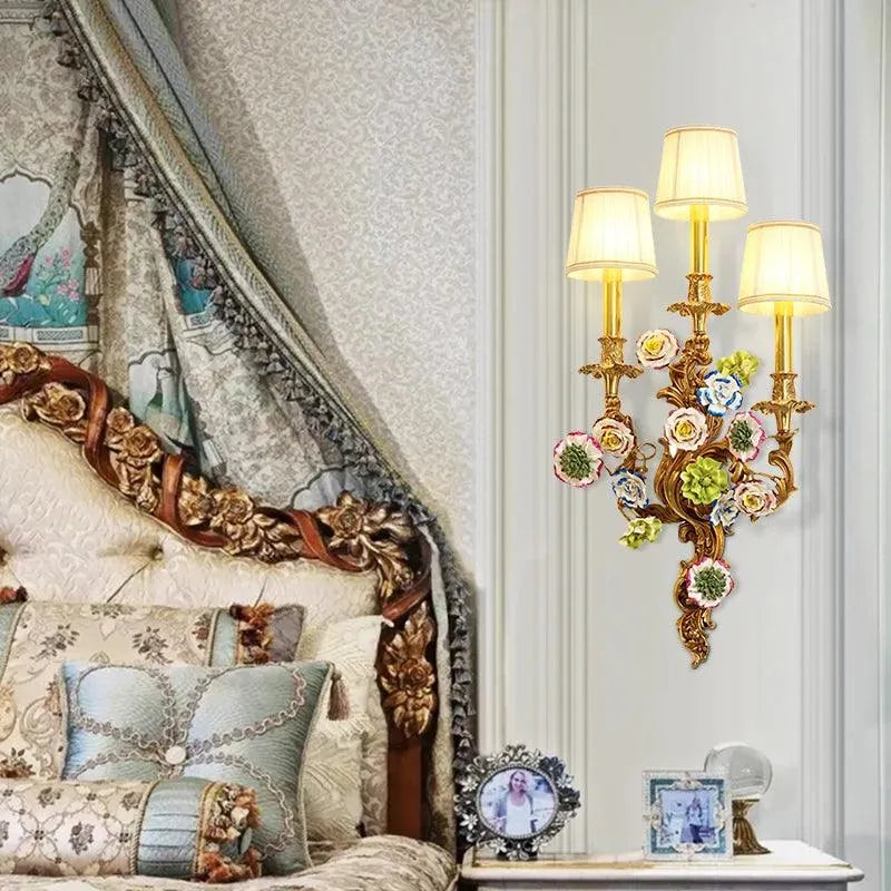 Sophisticated European Copper Wall Light, French Inspired for Living Room and Bedroom Decor. - BH Home Store