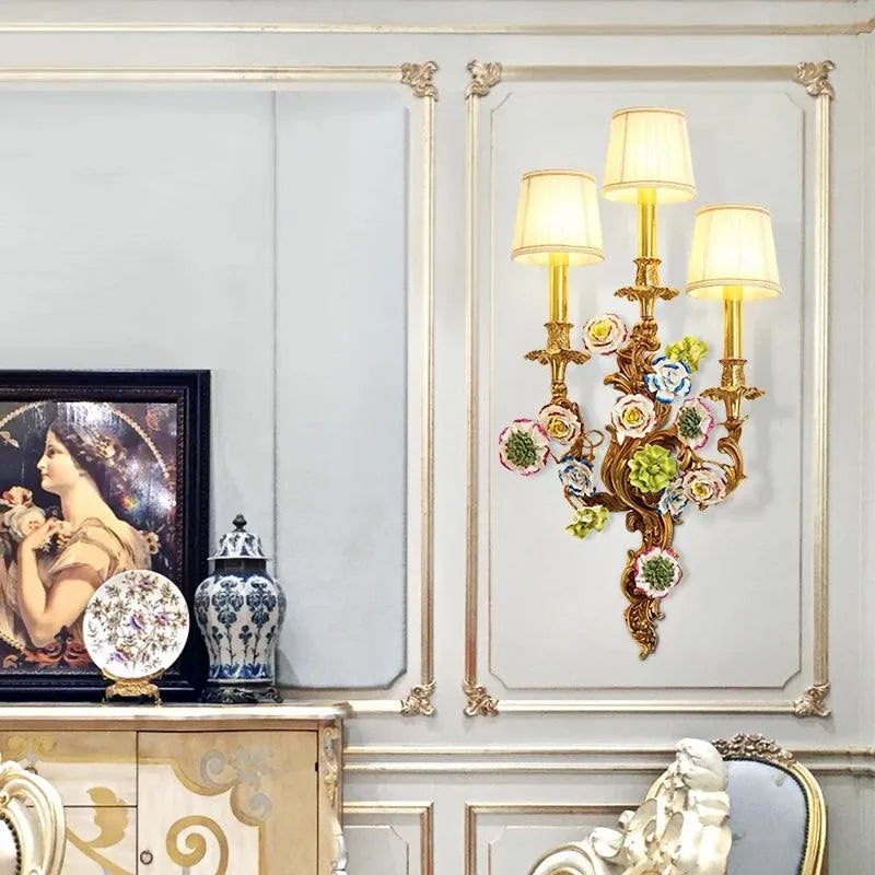 Sophisticated European Copper Wall Light, French Inspired for Living Room and Bedroom Decor. - BH Home Store
