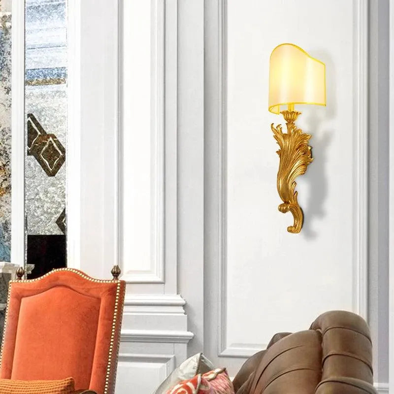 Sophisticated Full Copper European Wall Light, Vintage Mid-Century Style for Elegant Interiors.