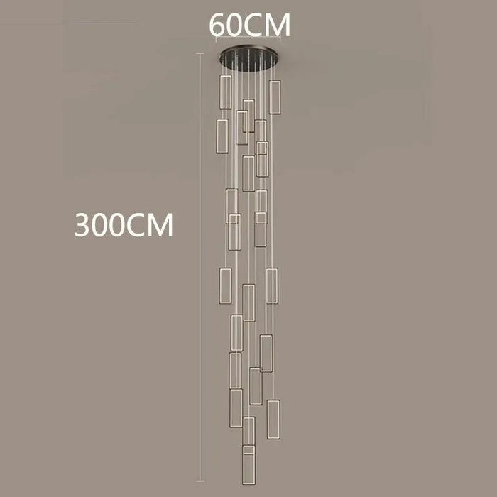 Modern Chic Contemporary Pendant - 24 head black / Cold White