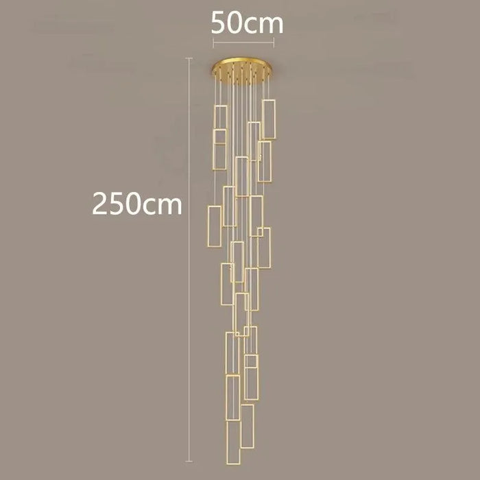 Modern Chic Contemporary Pendant - 20 head gold / Cold White