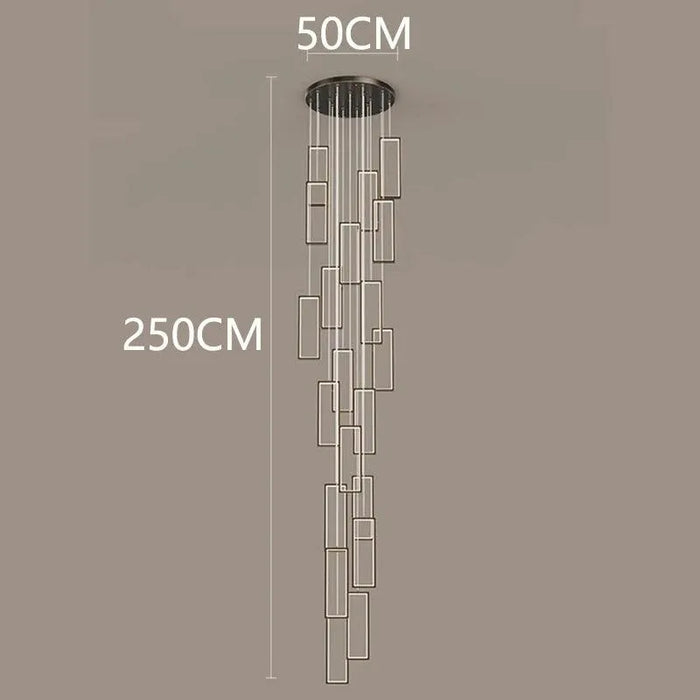 Modern Chic Contemporary Pendant - 20 head black / Cold White