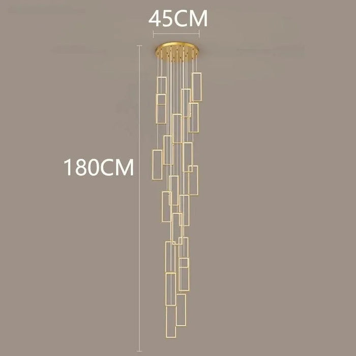 Modern Chic Contemporary Pendant - 15 head gold / Cold White