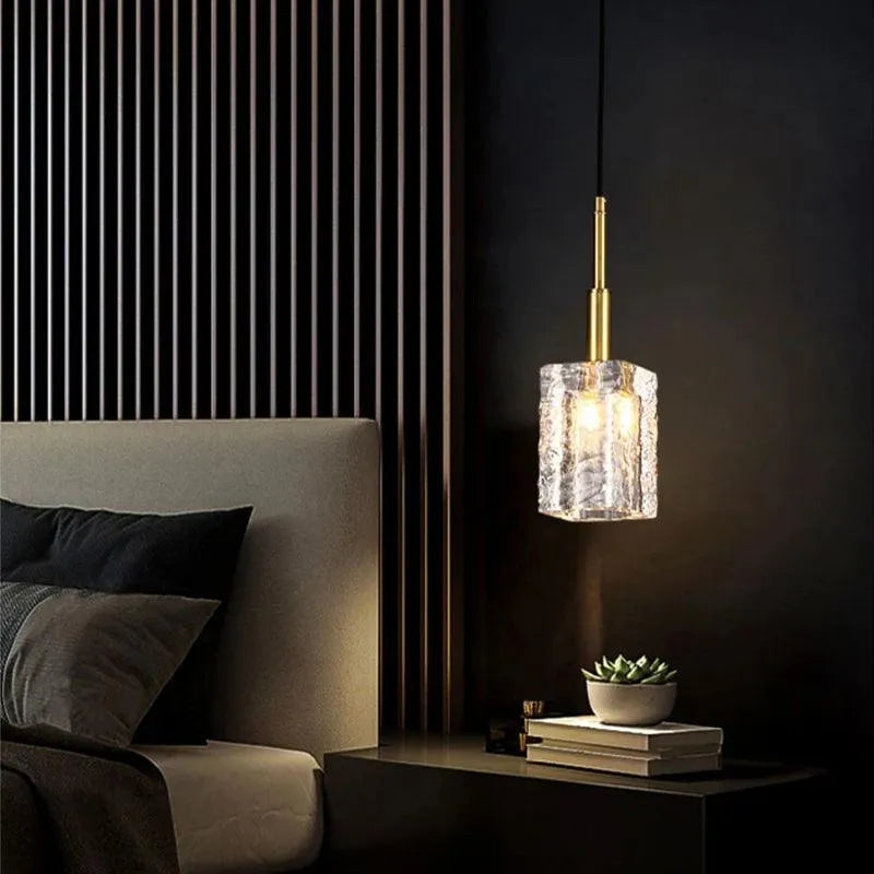 Modern Gold Crystal Chandelier.