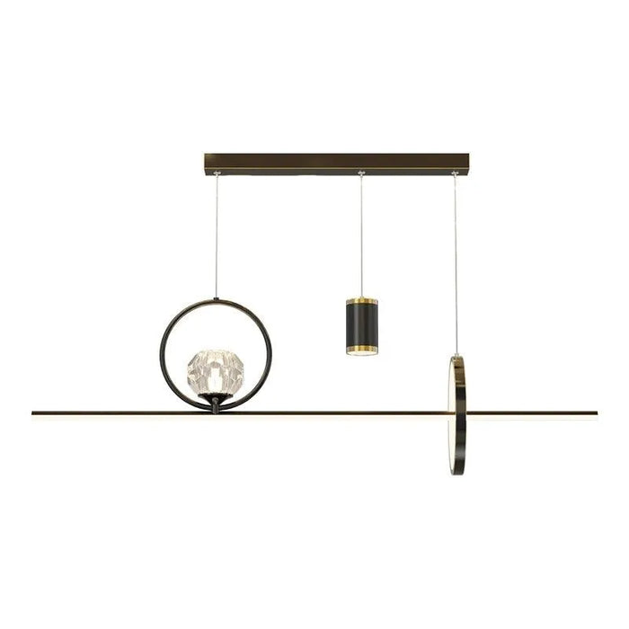 Transformative Black Ceiling Chandelier. - Cylinder / White no remote