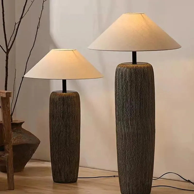 Vintage Japanese Ceramic Floor Light.