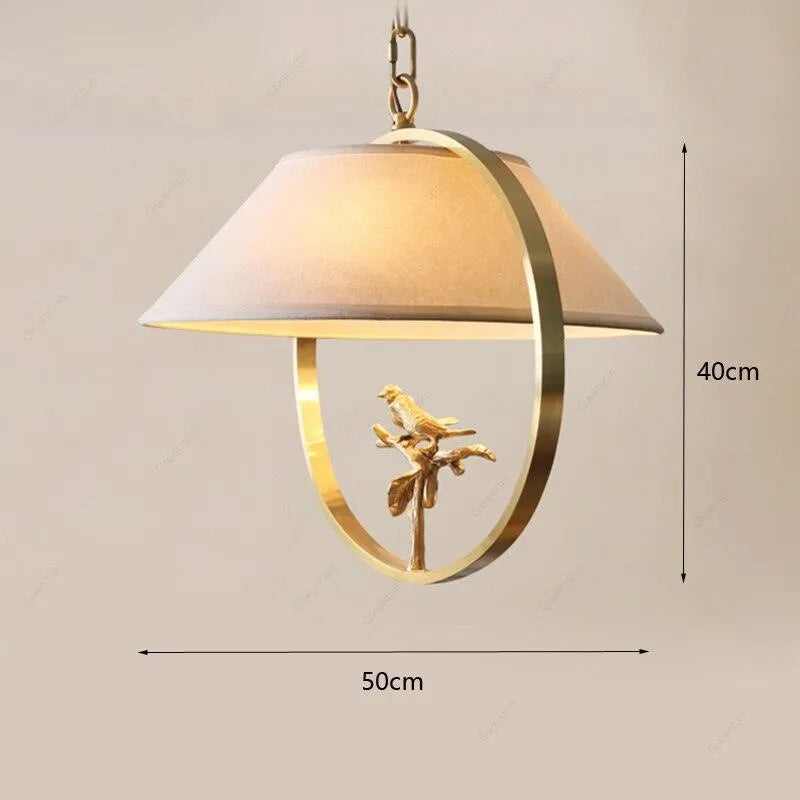 Vintage Copper Bird Pendant. - BH Home Store