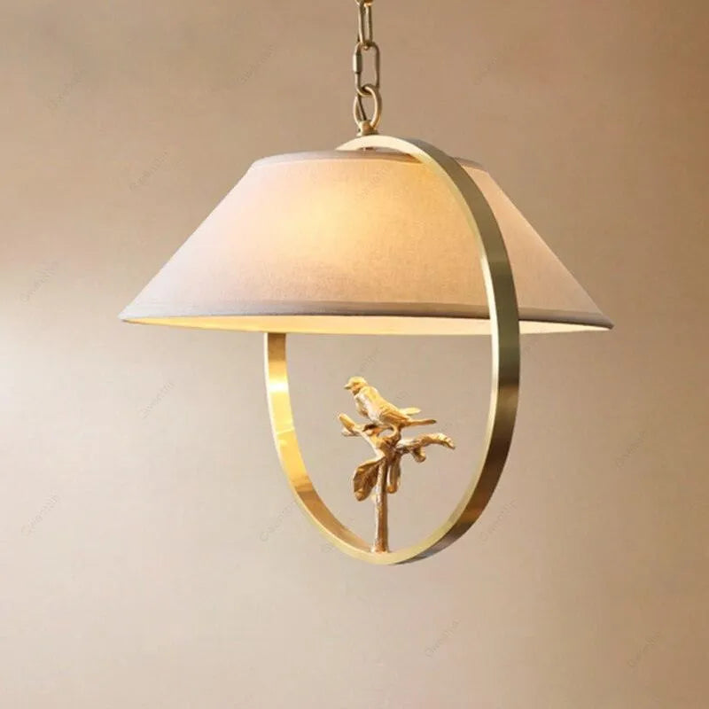 Vintage Copper Bird Pendant. - BH Home Store