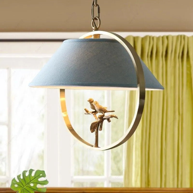 Vintage Copper Bird Pendant. - BH Home Store