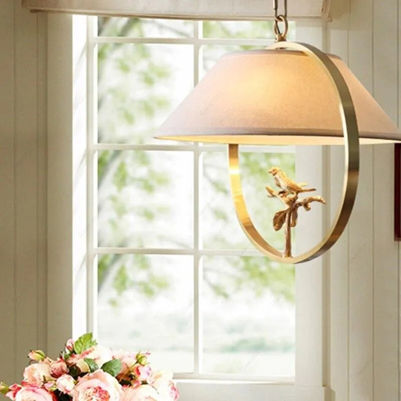 Vintage Copper Bird Pendant. - BH Home Store