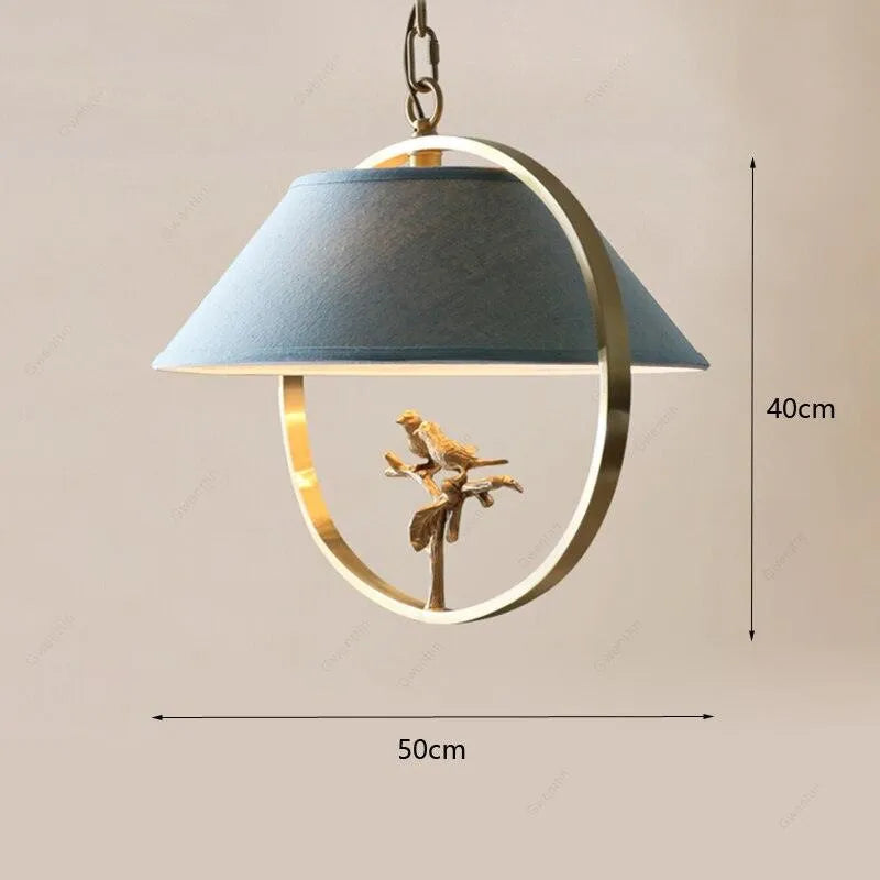 Vintage Copper Bird Pendant. - BH Home Store