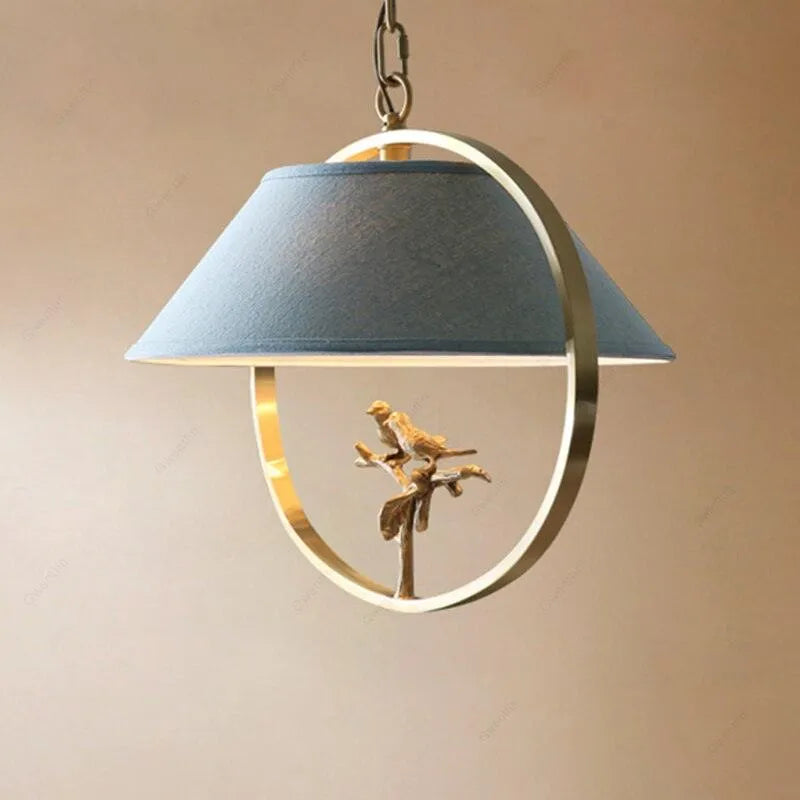 Vintage Copper Bird Pendant. - BH Home Store