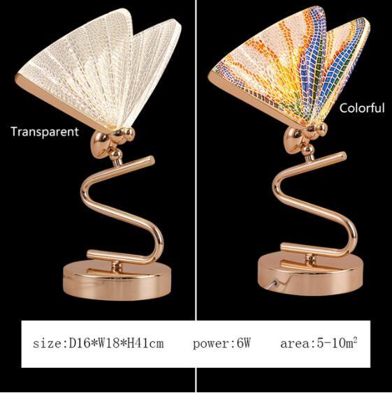 Modern Elegant Butterfly Pendant Light. - Type E / Neutral Light / Colorful